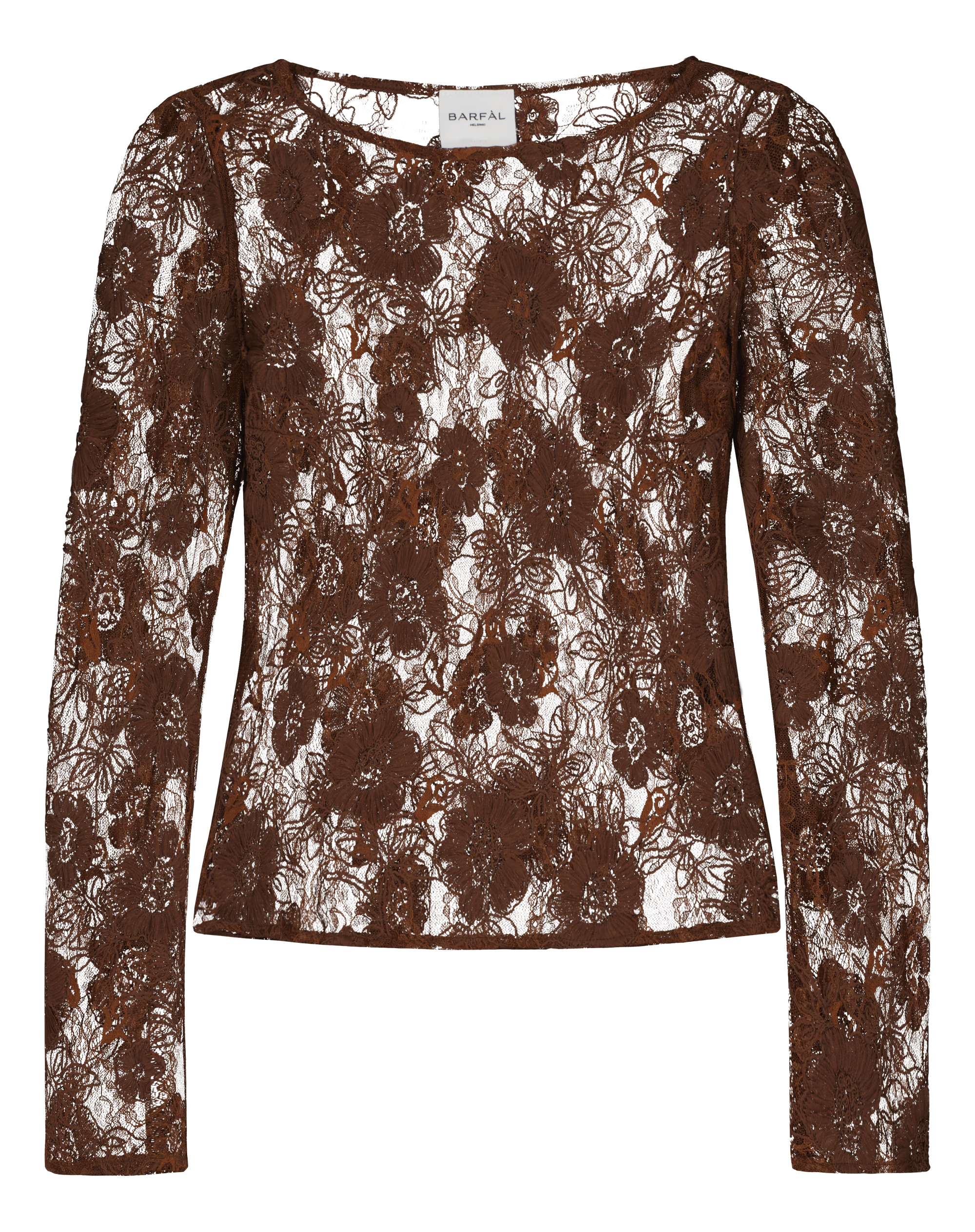 Brown Lace Blouse