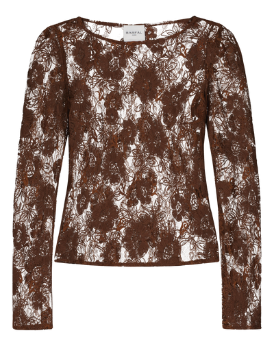Brown Lace Blouse