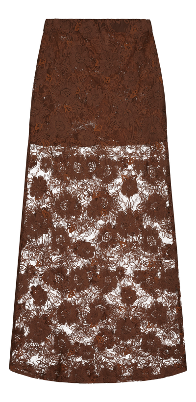 Brown Lace Skirt