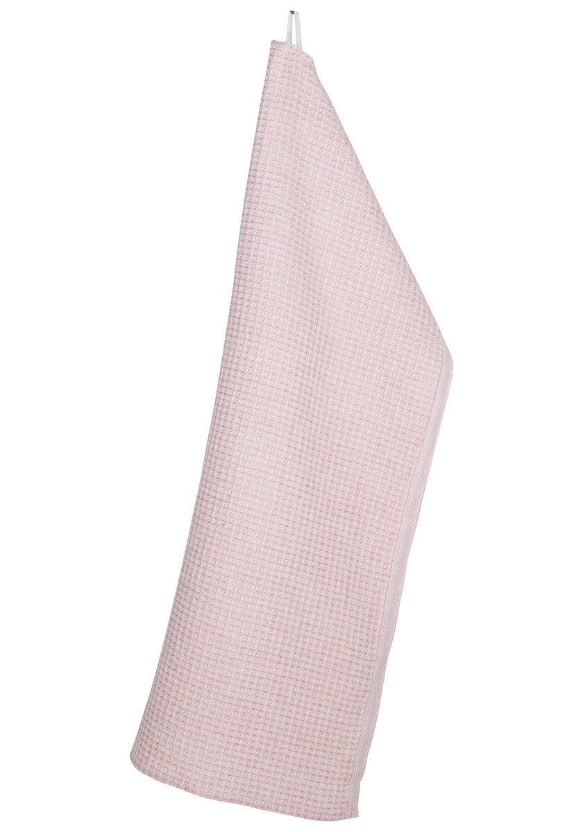 MAIJA keittiöpyyhe - valko-roosa