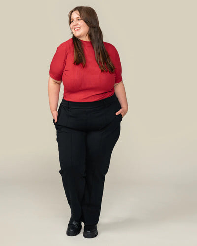 Laskoshousut - Musta