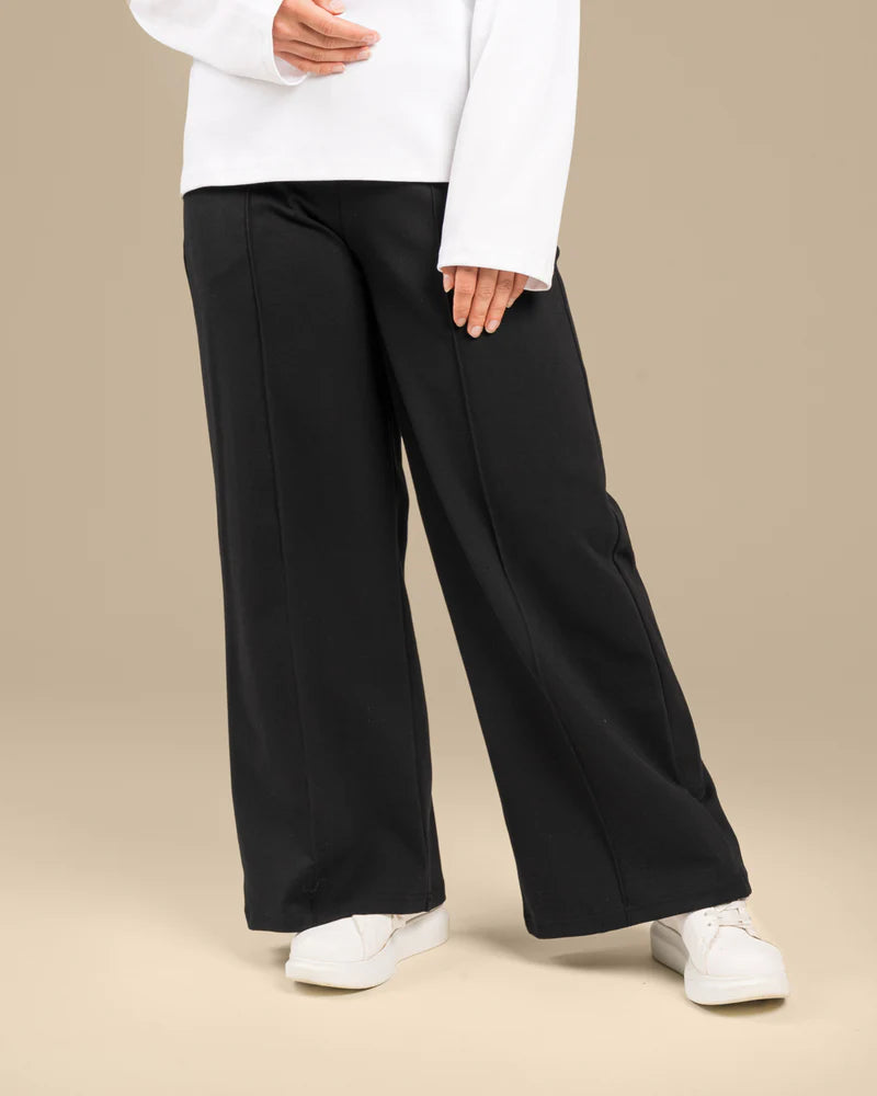 Laskoshousut - Musta