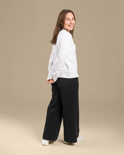 Laskoshousut - Musta