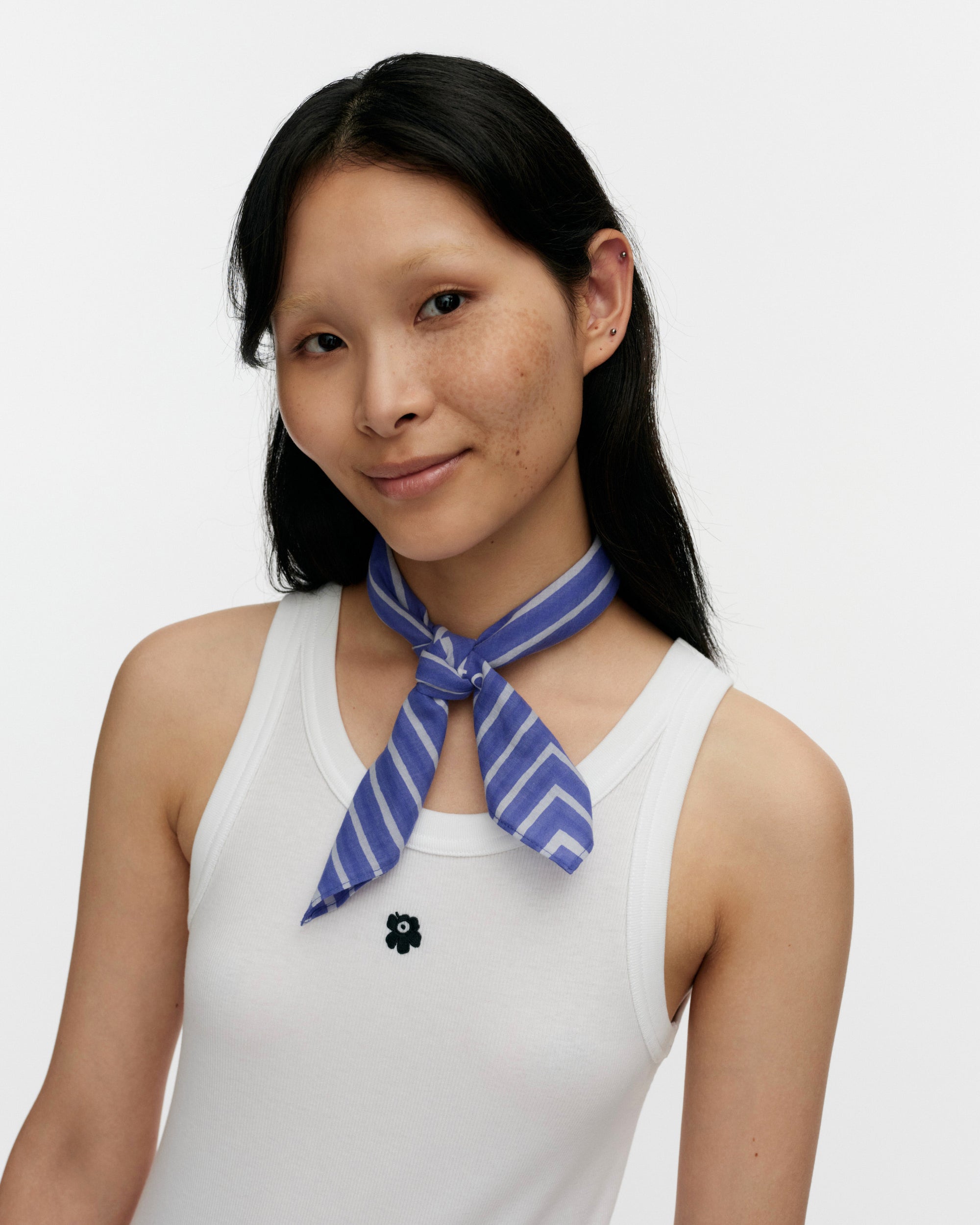 Astrilli Piccolo Kioski Huivi - Sininen-vaaleanharmaa