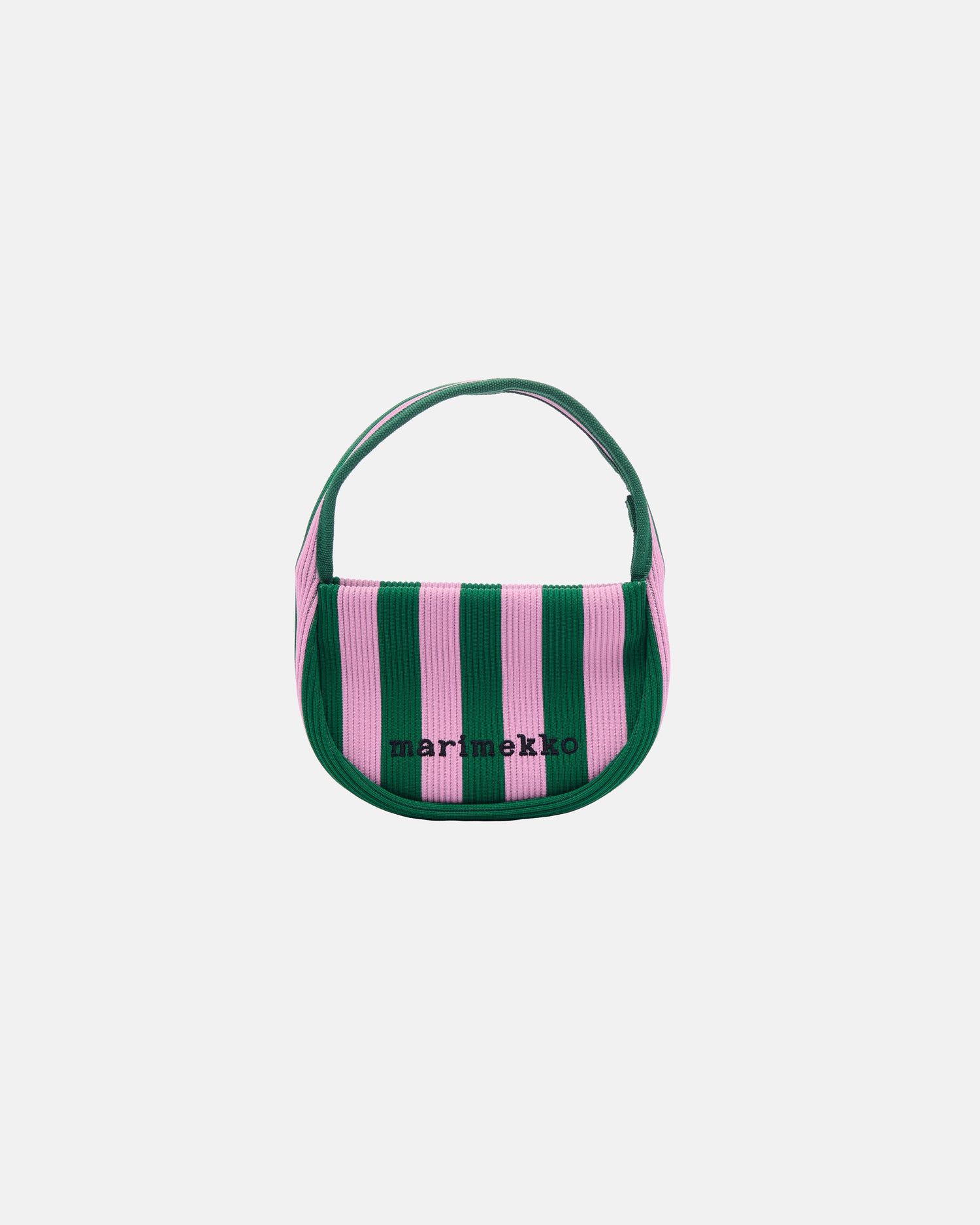Knitted Mini Handbag Merirosvo - Pinkki-Tummanvihreä