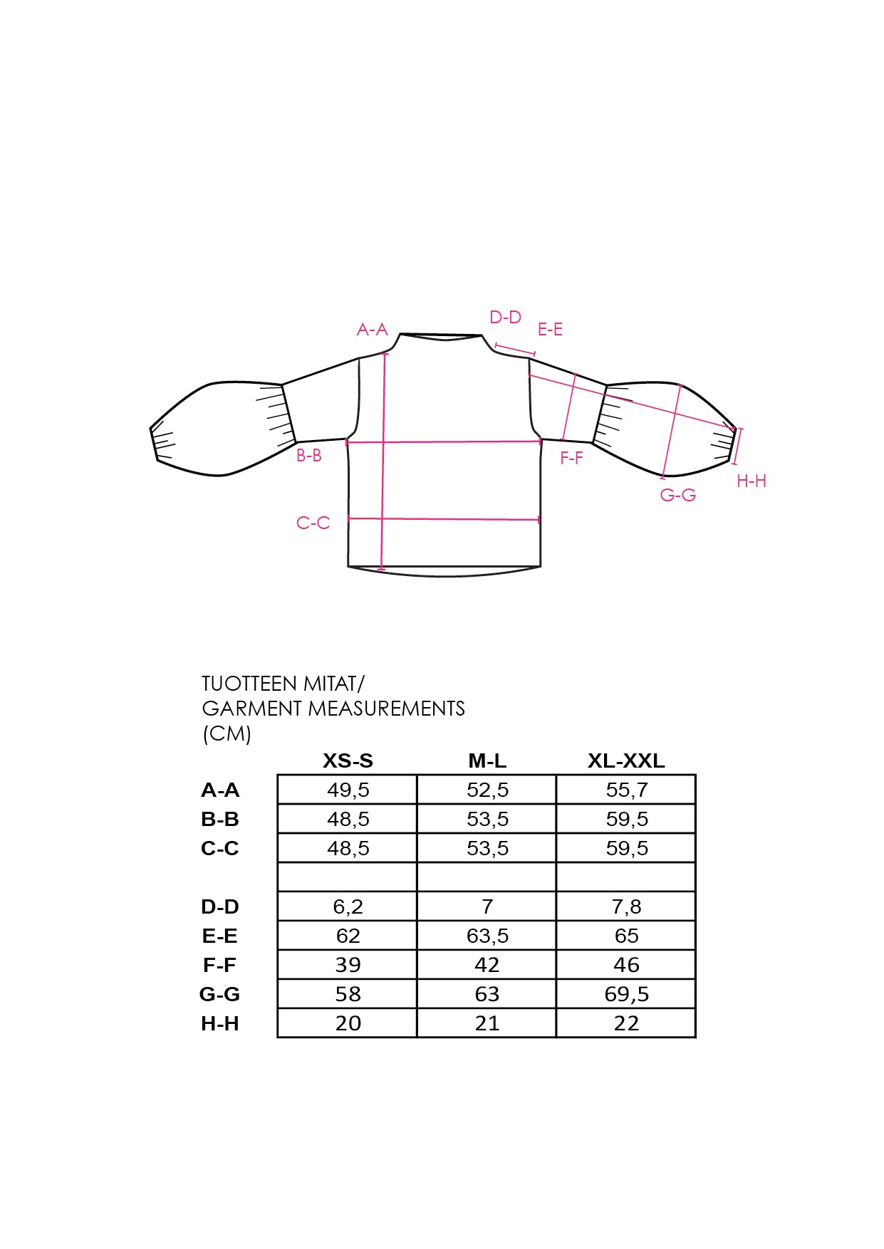 Talvikki Puuvillapaita - Apila Valko