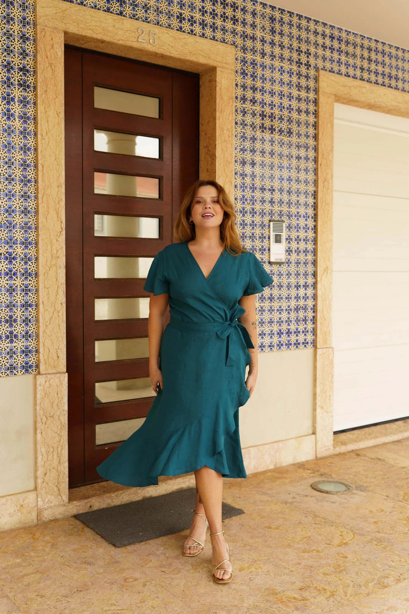 Annika Dress - Chrystal Teal
