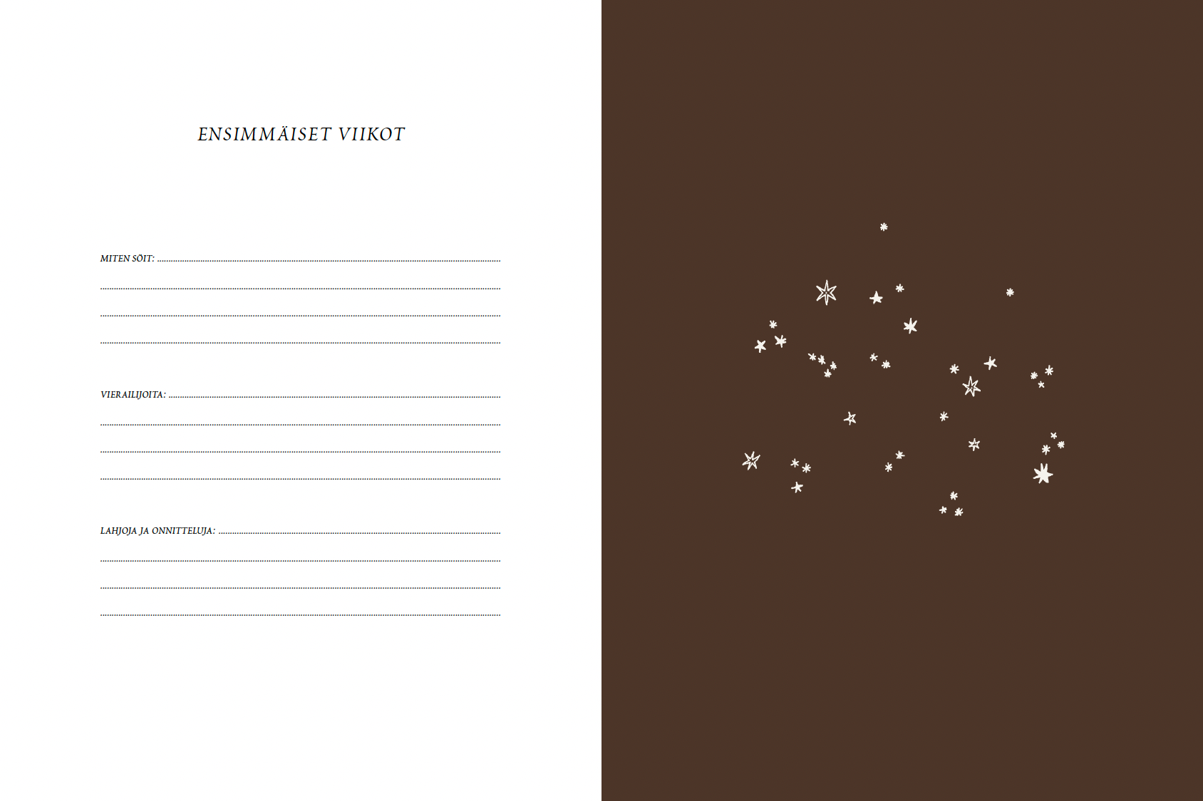 Vauvakirja Saana ja Olli