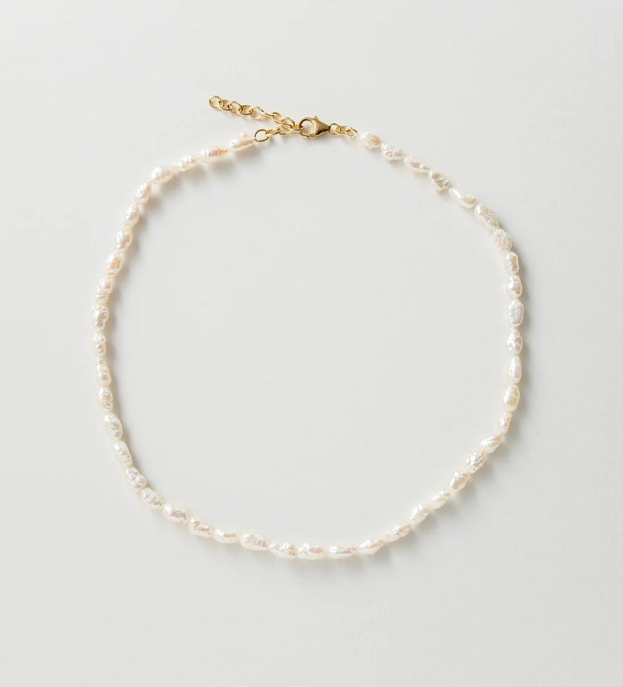 Bonbon Vintage Pearl Necklace - White