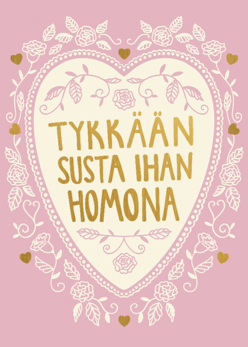 Homokortti - Ystävänpäiväkortti 2-osainen