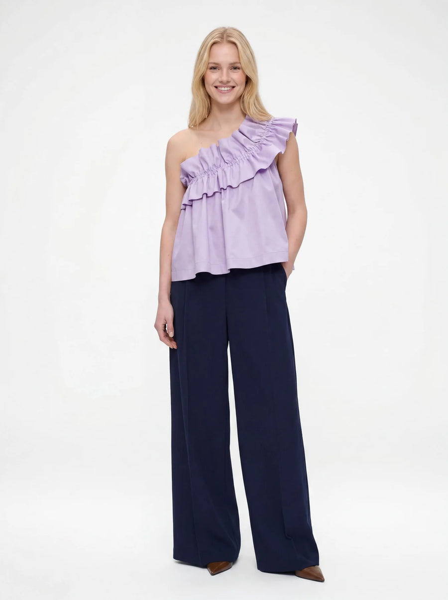 Adjustable Ruffle Top - Lavender Lush