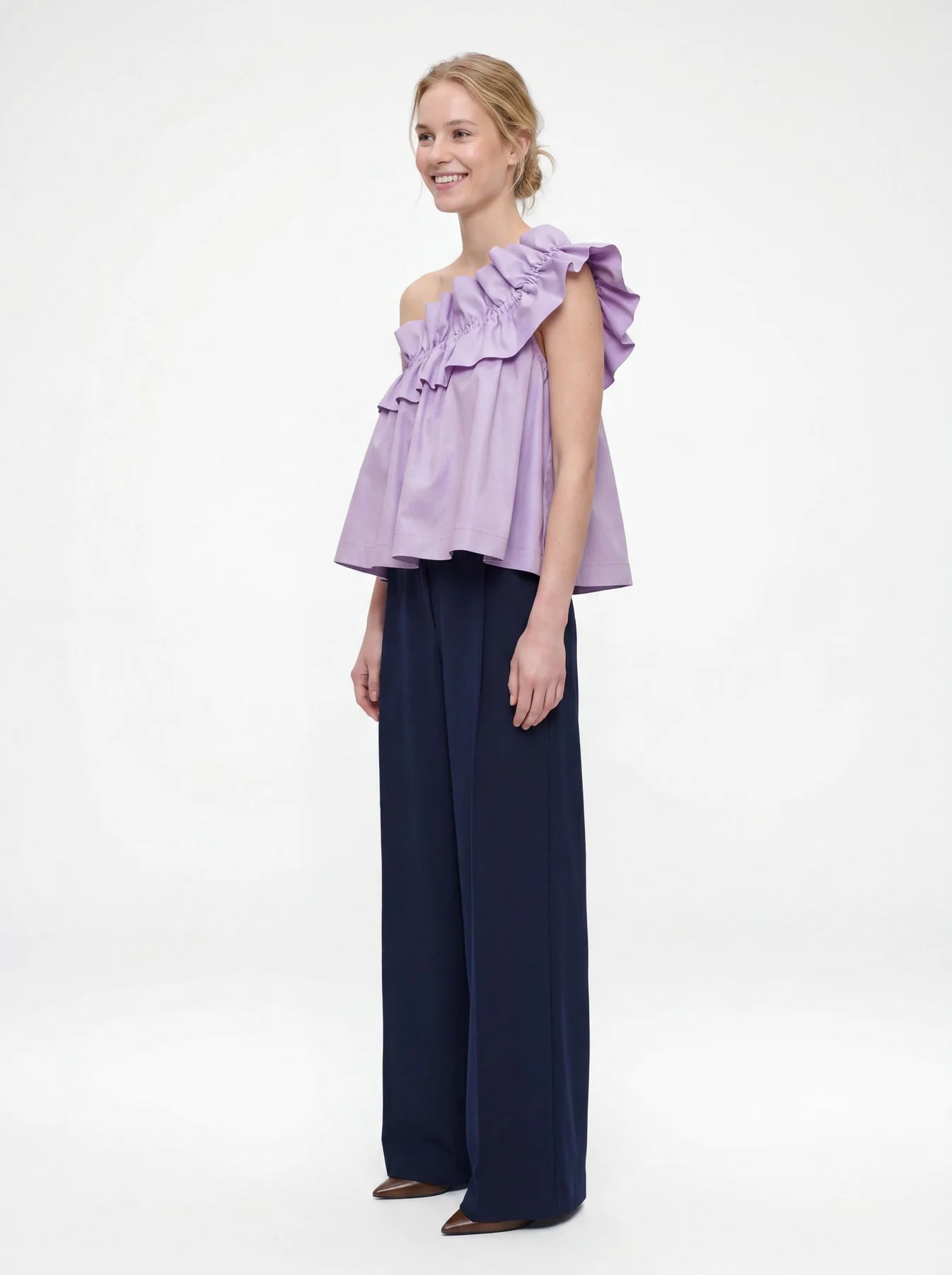 Adjustable Ruffle Top - Lavender Lush