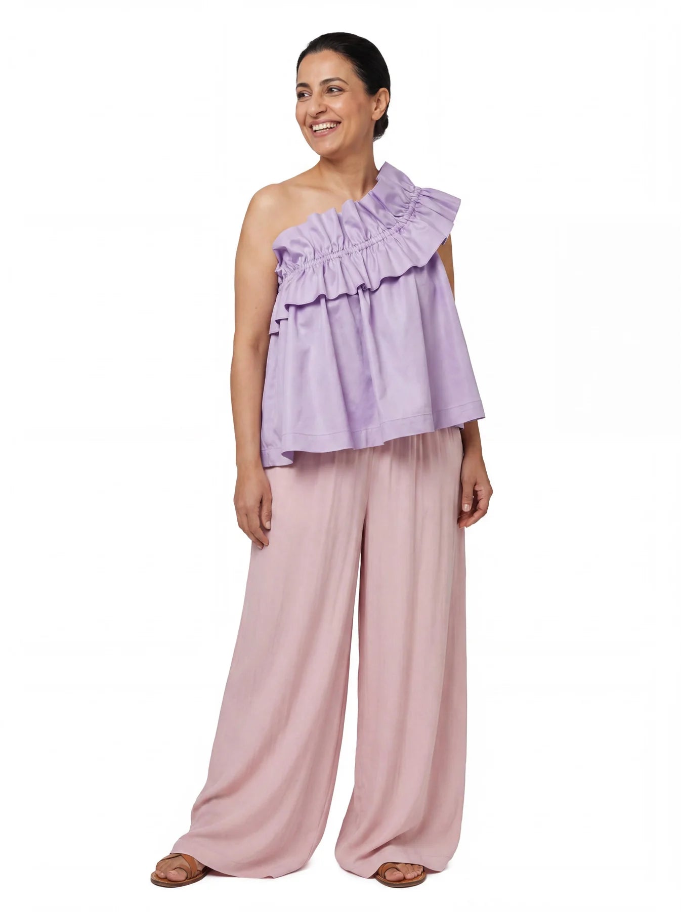 Adjustable Ruffle Top - Lavender Lush