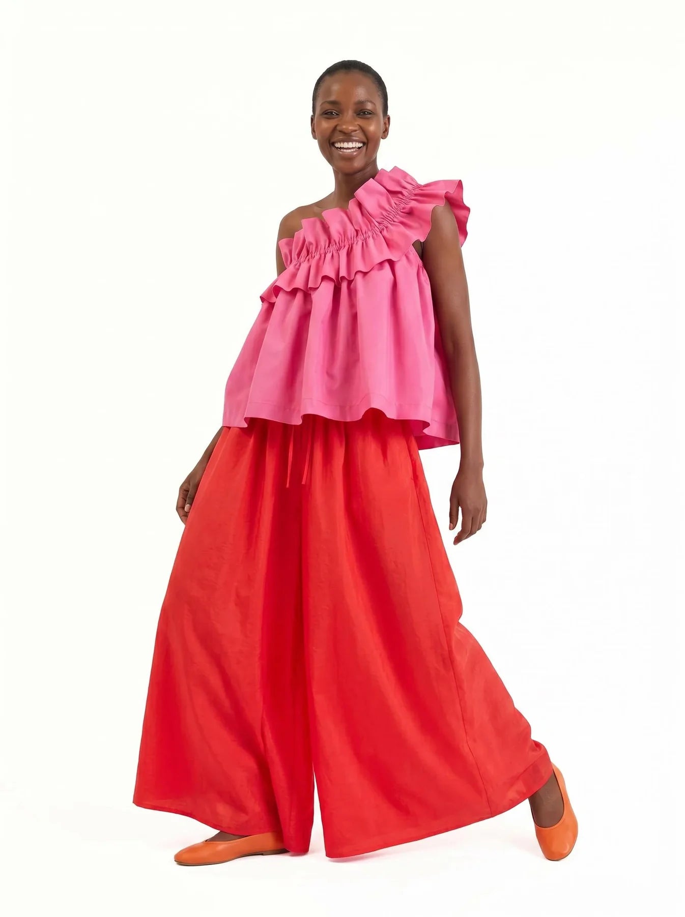 Adjustable Ruffle Top - Happy Vibe