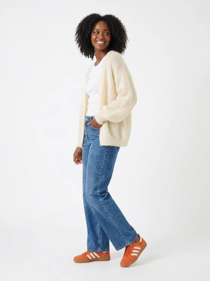 Balloon Sleeve Open Cardigan - Soft Hug