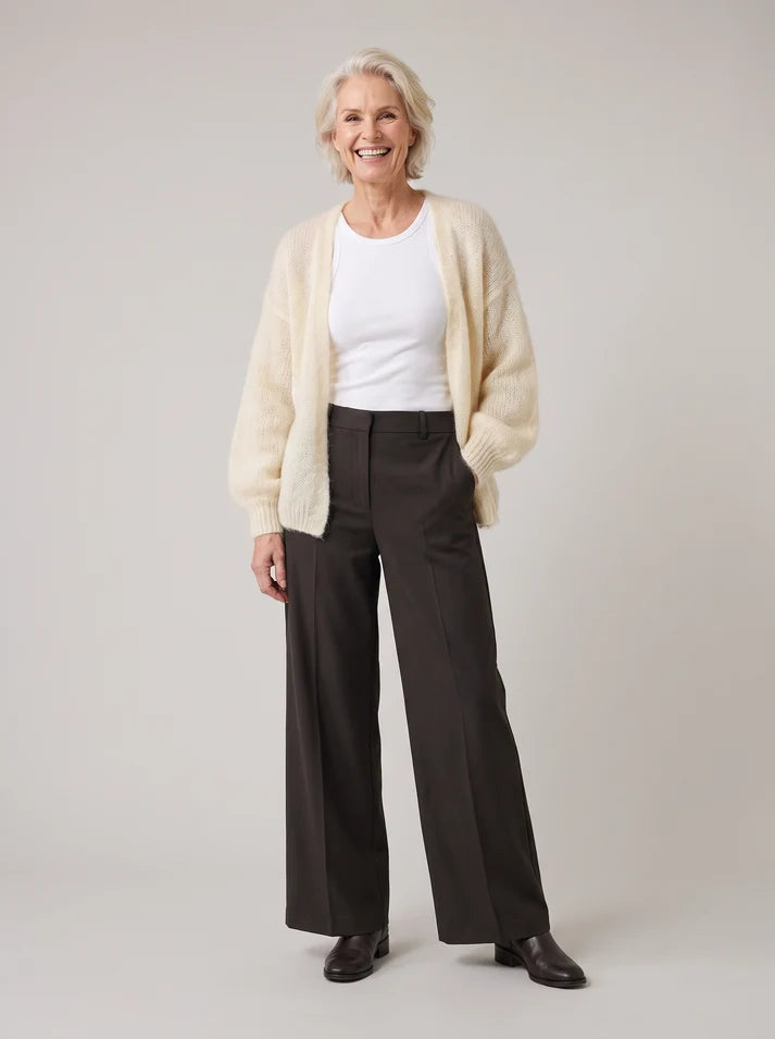 Balloon Sleeve Open Cardigan - Soft Hug