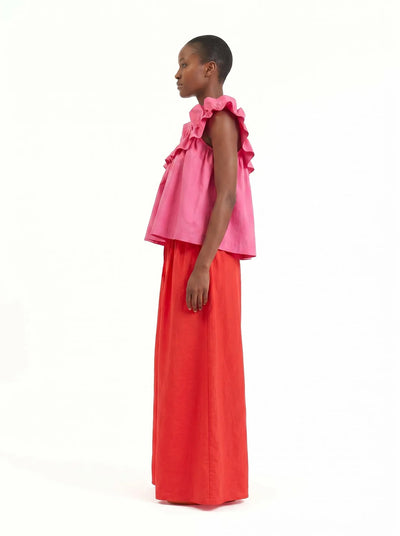Adjustable Ruffle Top - Happy Vibe
