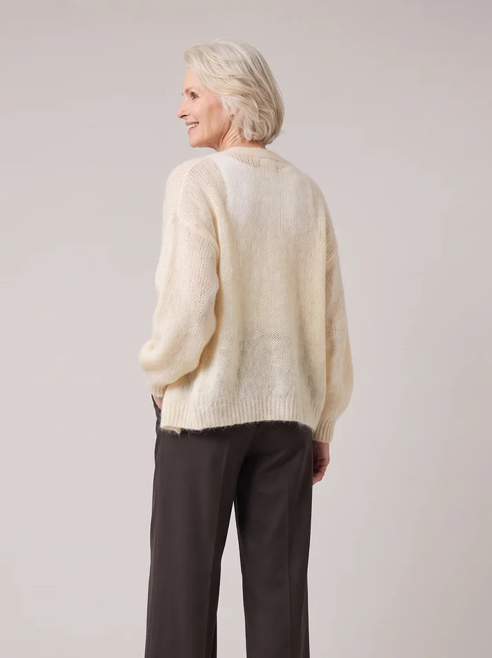 Balloon Sleeve Open Cardigan - Soft Hug
