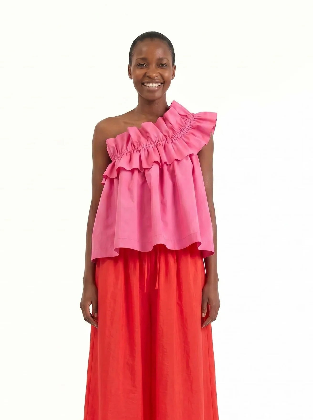 Adjustable Ruffle Top - Happy Vibe