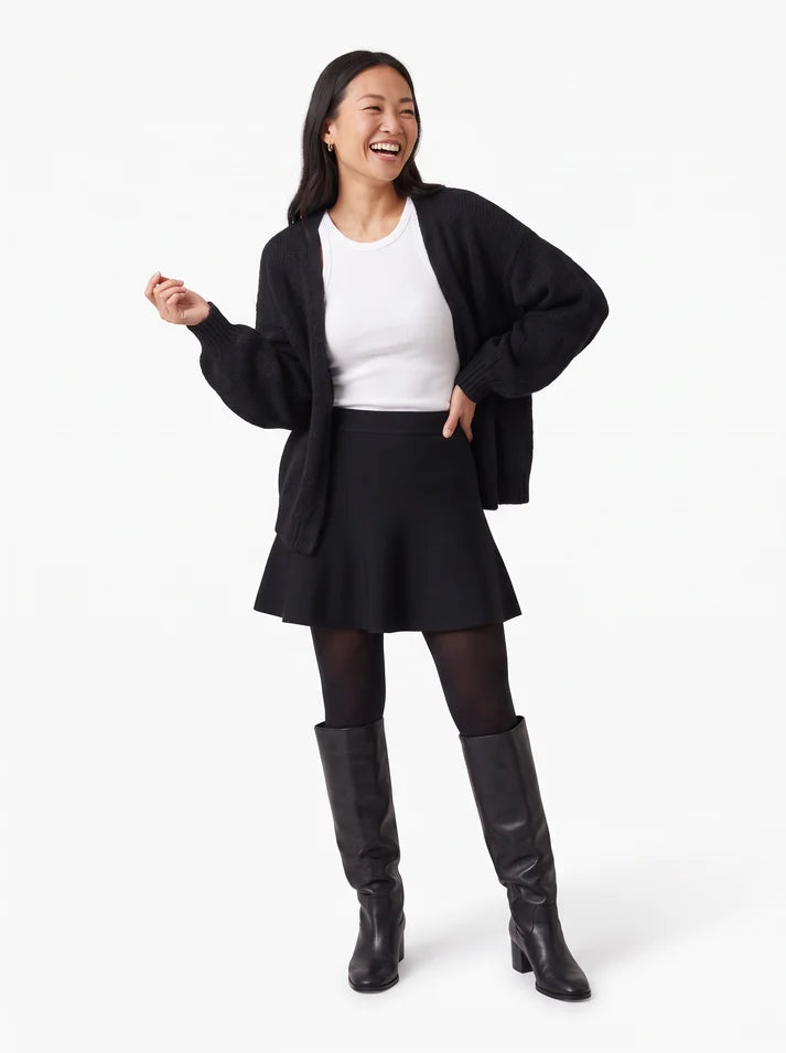 Balloon Sleeve Open Cardigan - Forever Friend