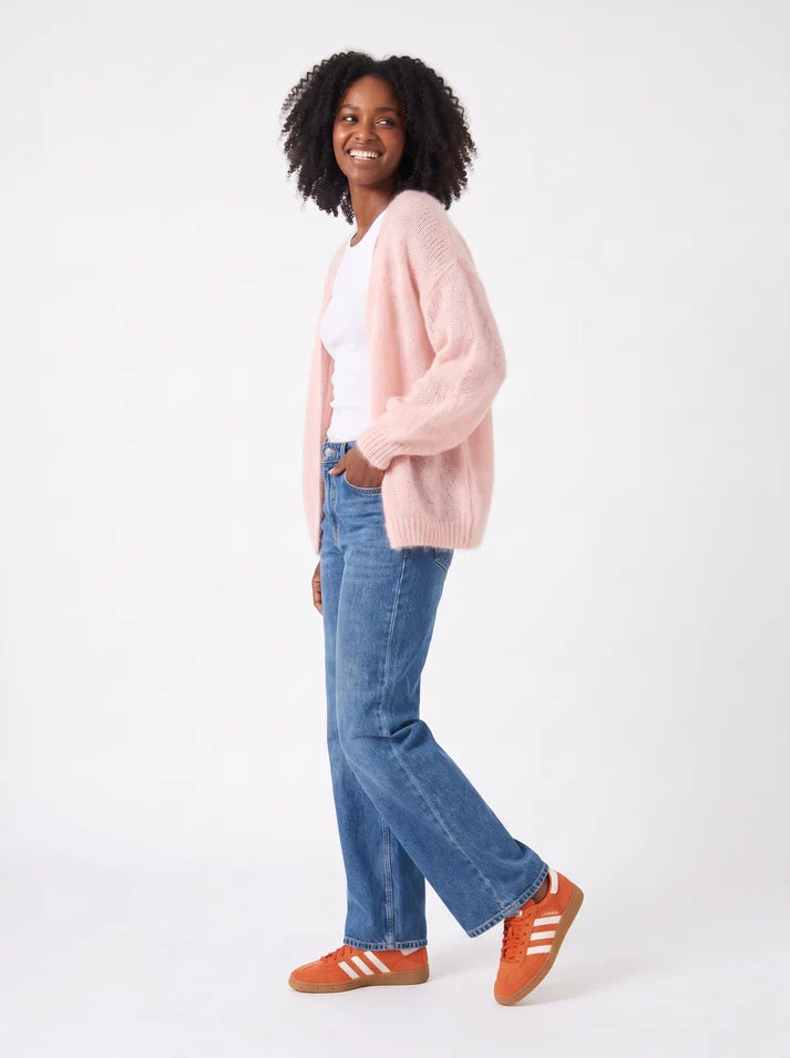 Balloon Sleeve Open Cardigan - Hello Babe