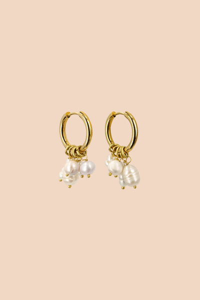 Sona Earrings - Pearl