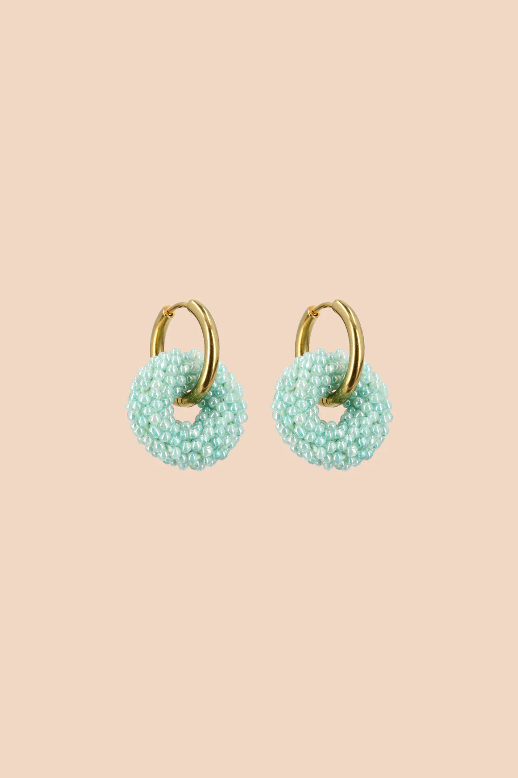Veda Earrings - Pearl Mint