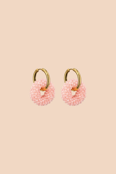 Veda Earrings - Pearl Pink