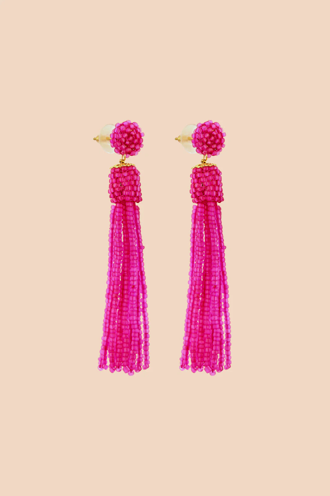 Bina Earrings - Hot Pink