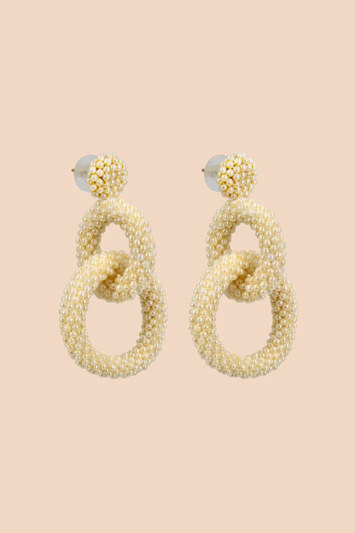 Gia Earrings - Pearl