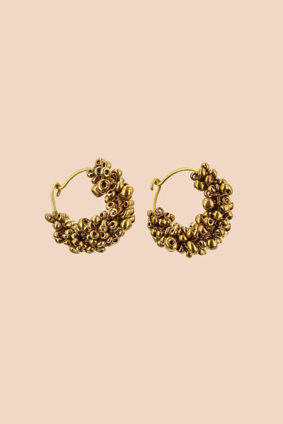 Heena Earrings - Brass