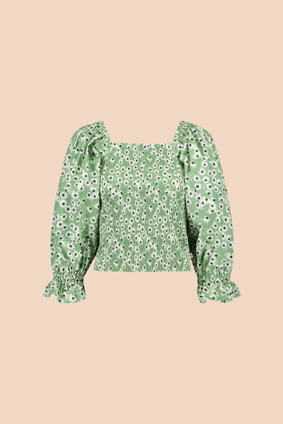 Smock Blouse - Daisy Sage