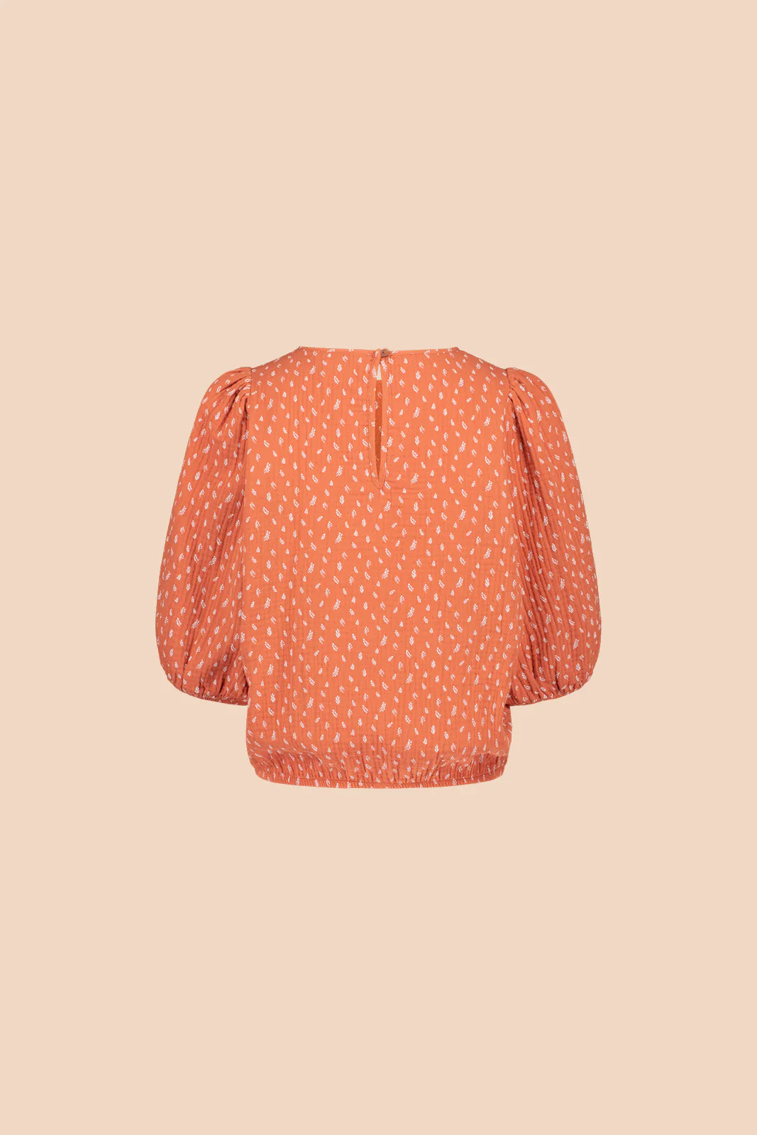 Cropped Blouse - Vintage Leaf