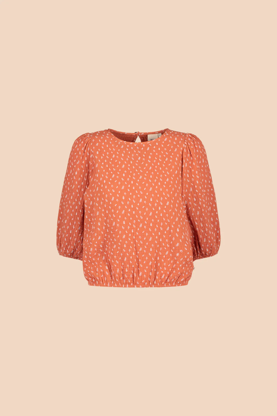 Cropped Blouse - Vintage Leaf