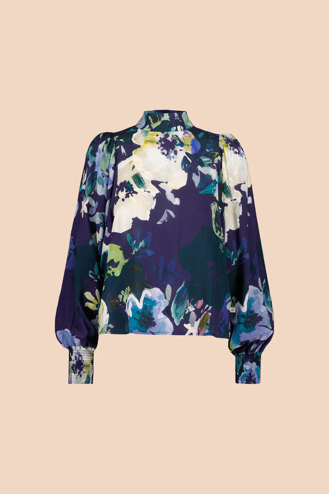 Puff Blouse - Blue Anemone