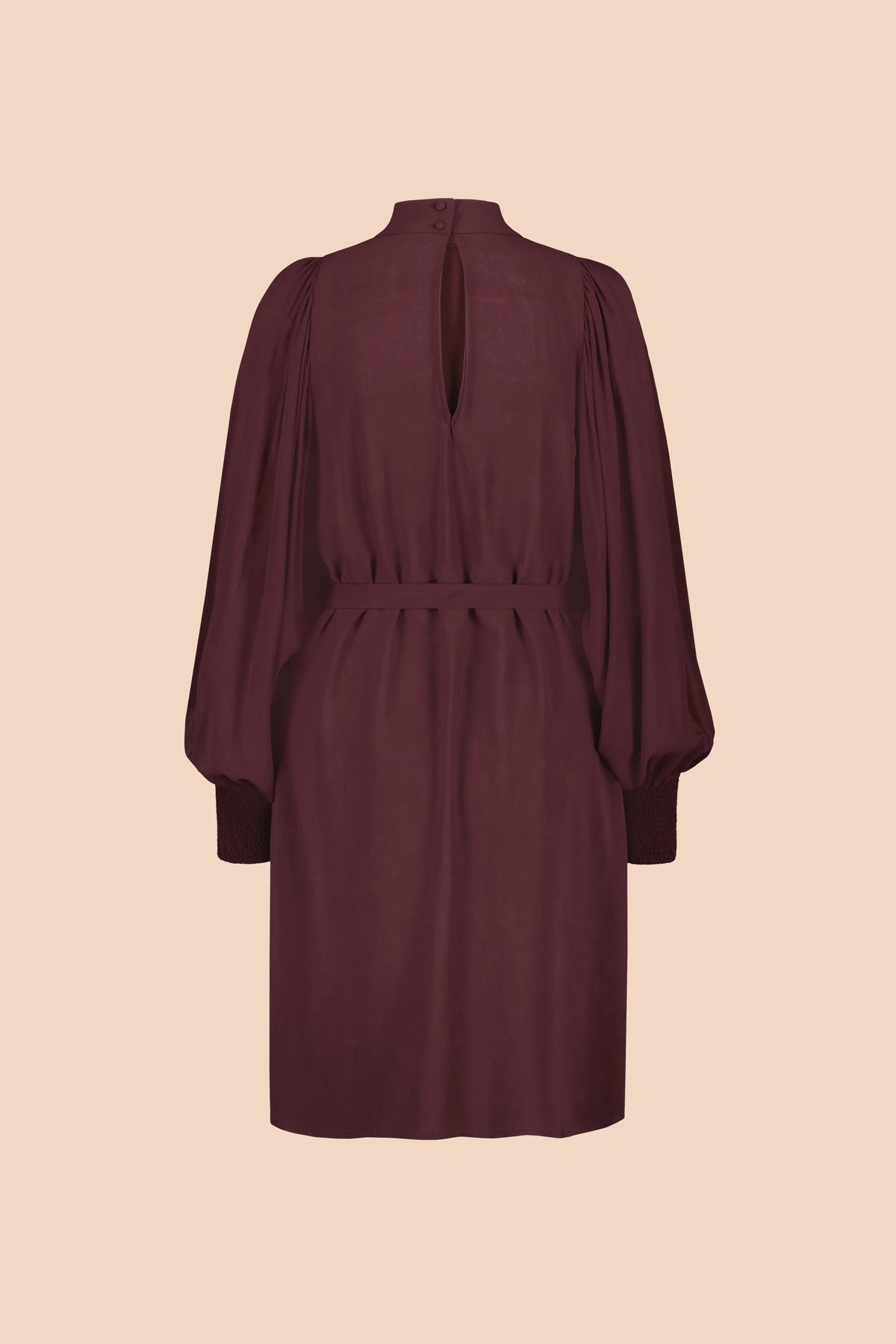 Puff Dress - Merlot
