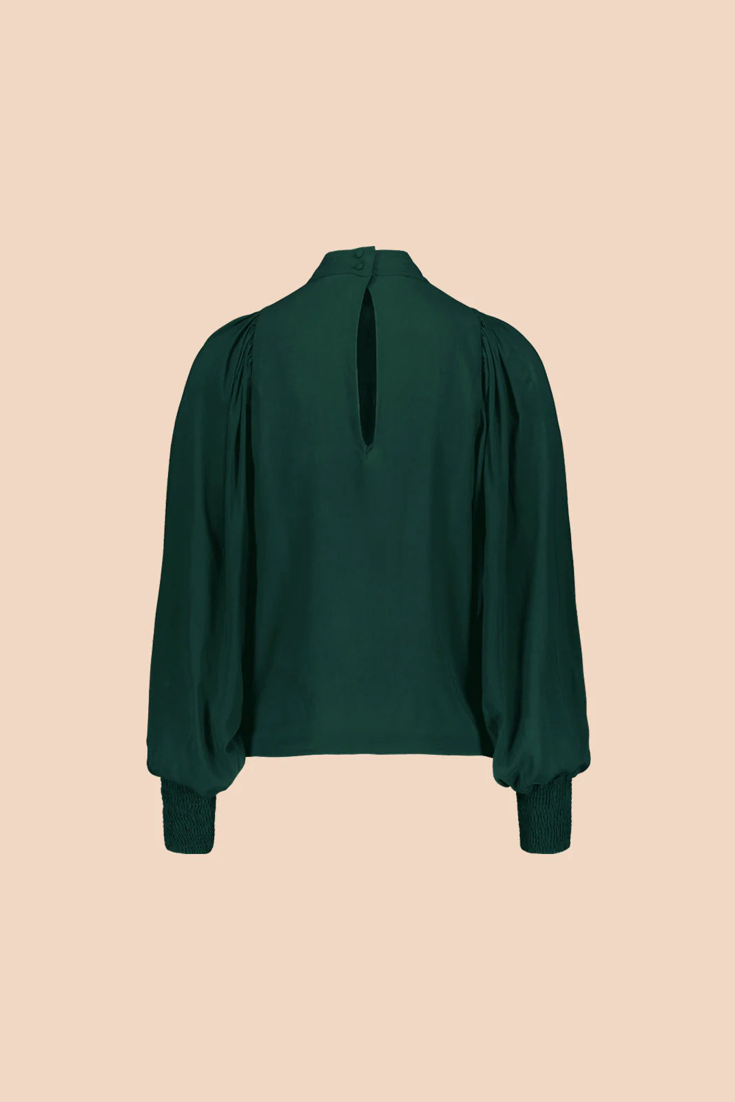 Puff Blouse - Dark Green
