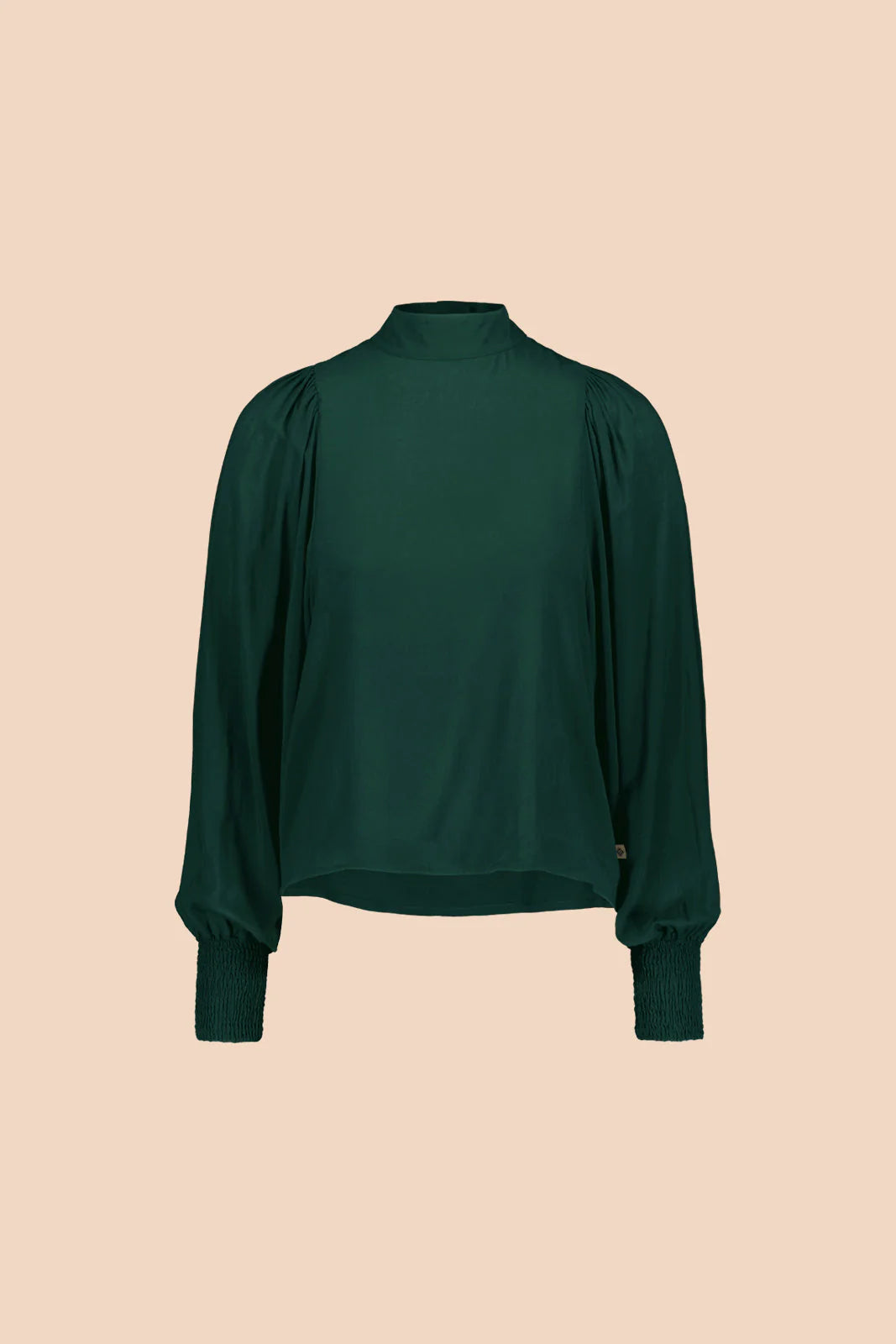 Puff Blouse - Dark Green