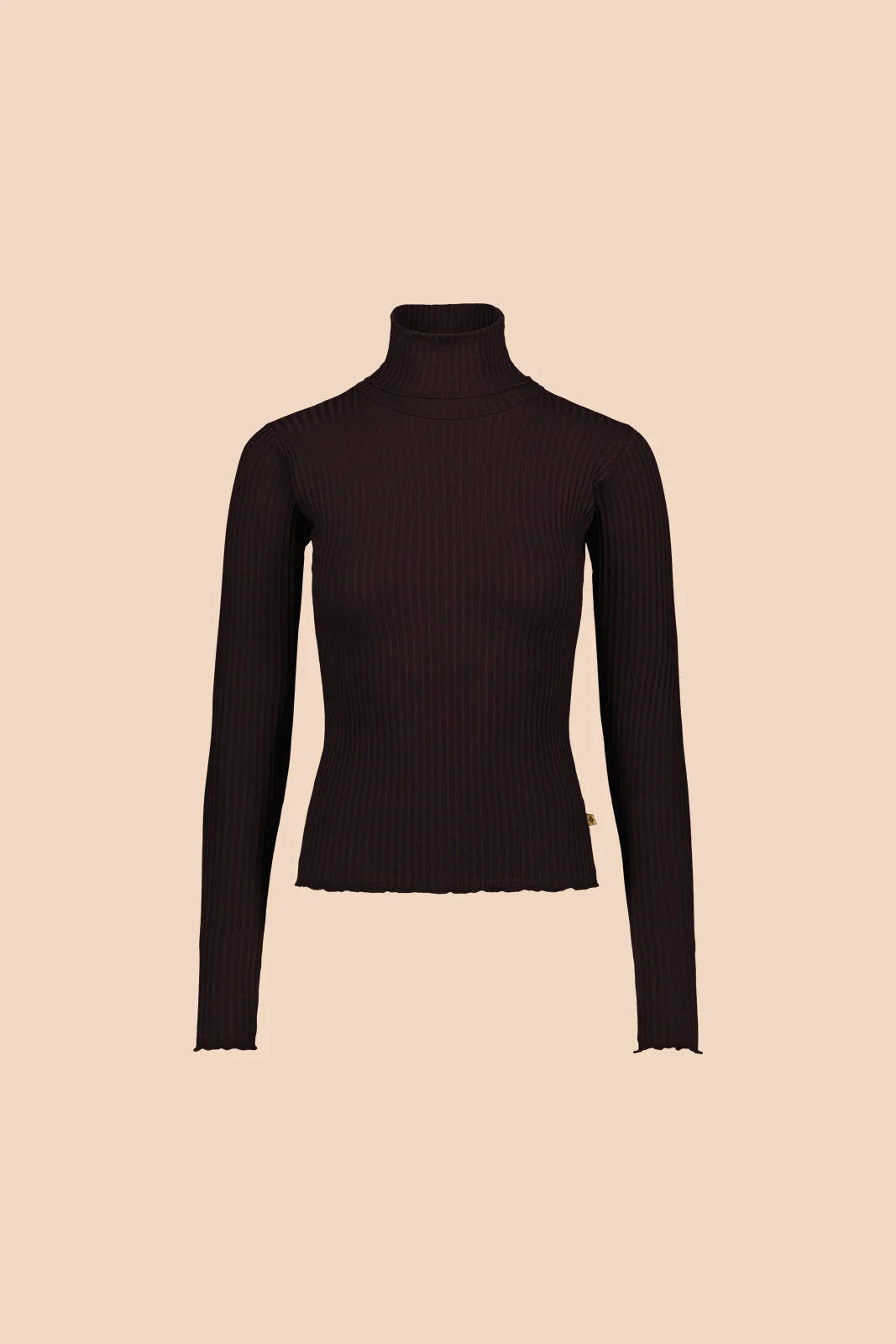 Rib Rollneck - Chocolate