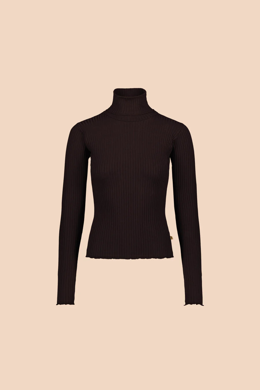 Rib Rollneck - Chocolate