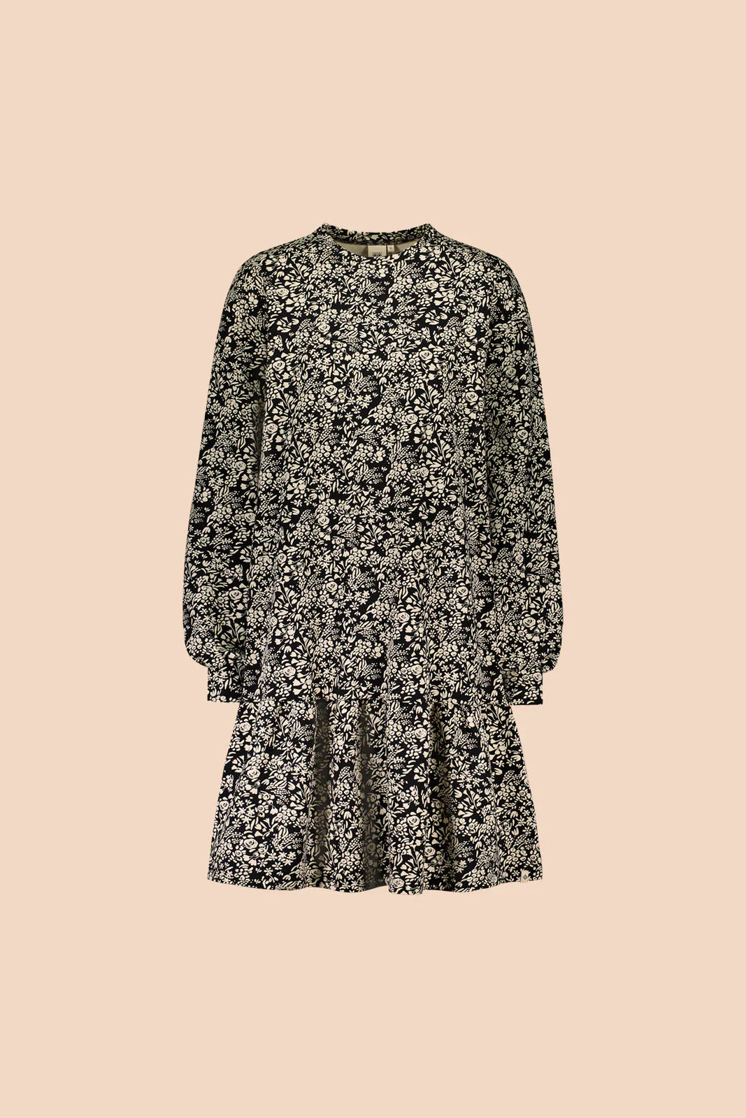 Ruffle Sweatshirt Dress - Night Meadow