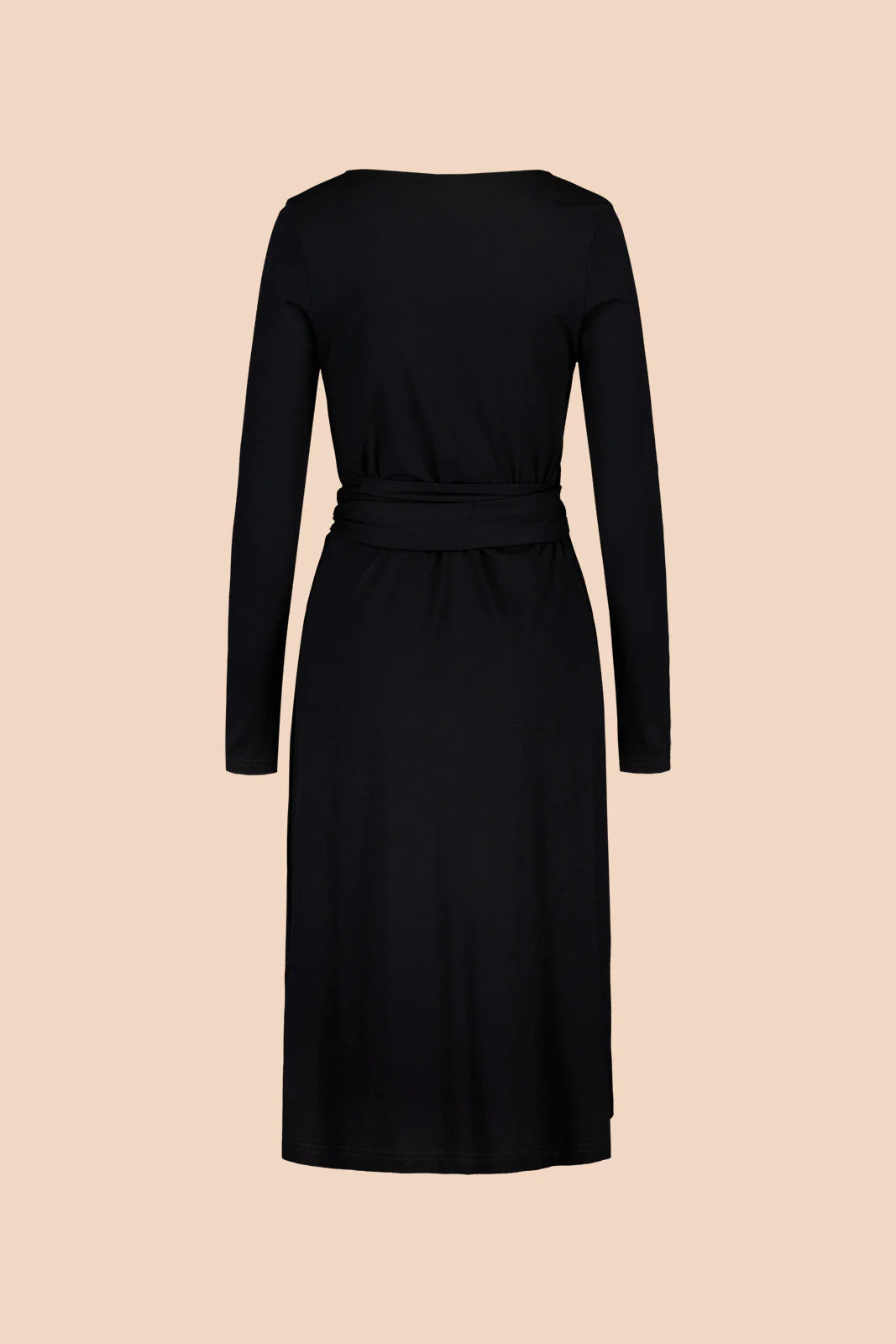 Soft Wrap Dress - Black