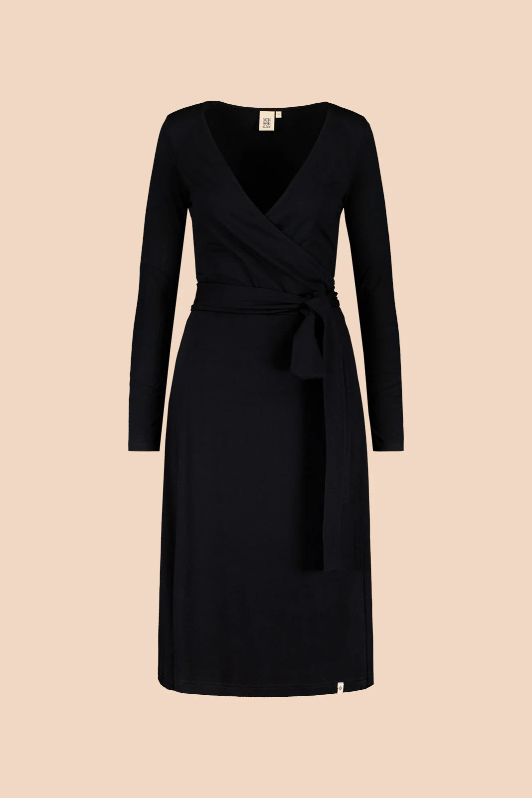 Soft Wrap Dress - Black