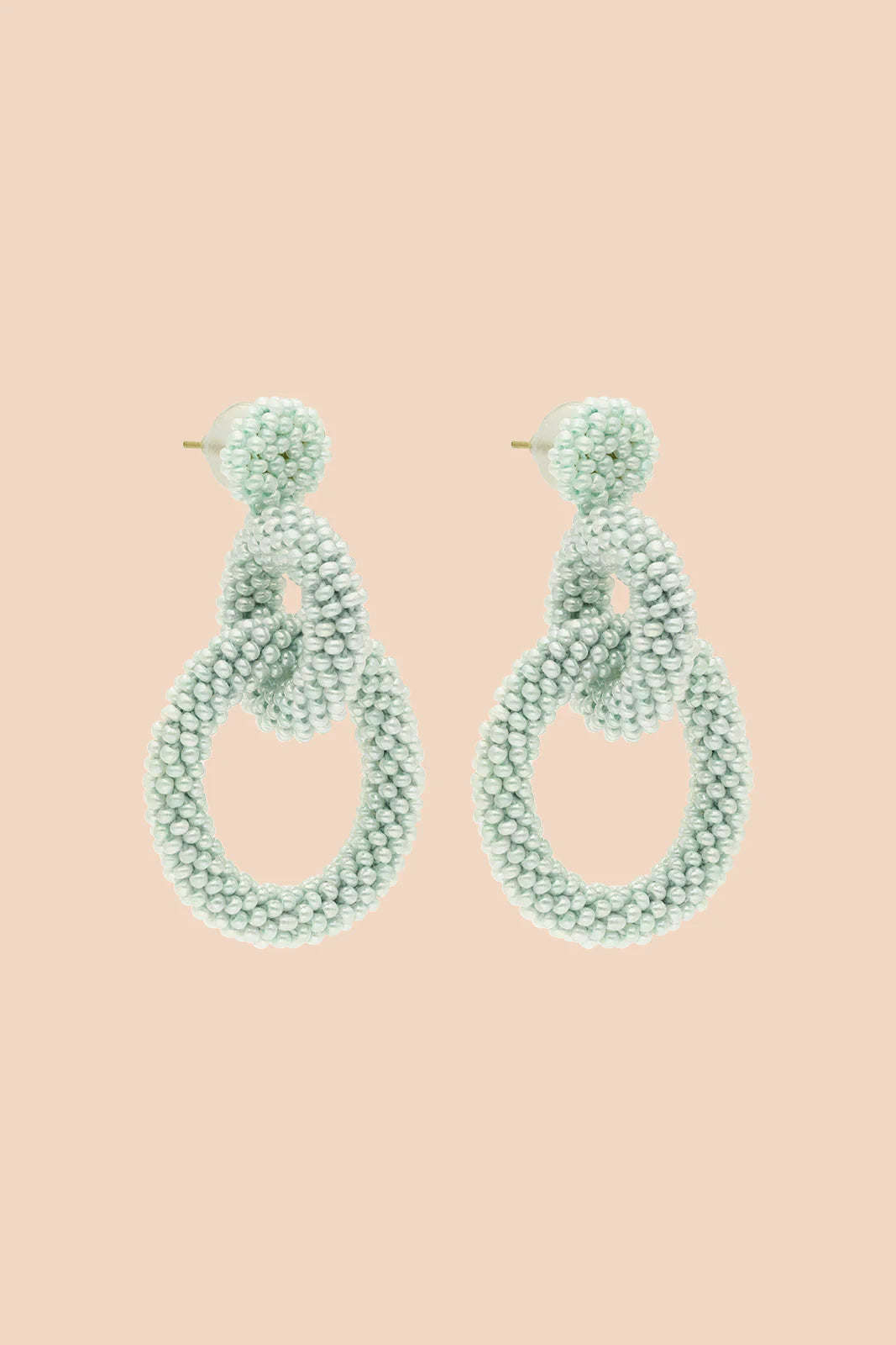 Gia Earrings - Pearl Mint