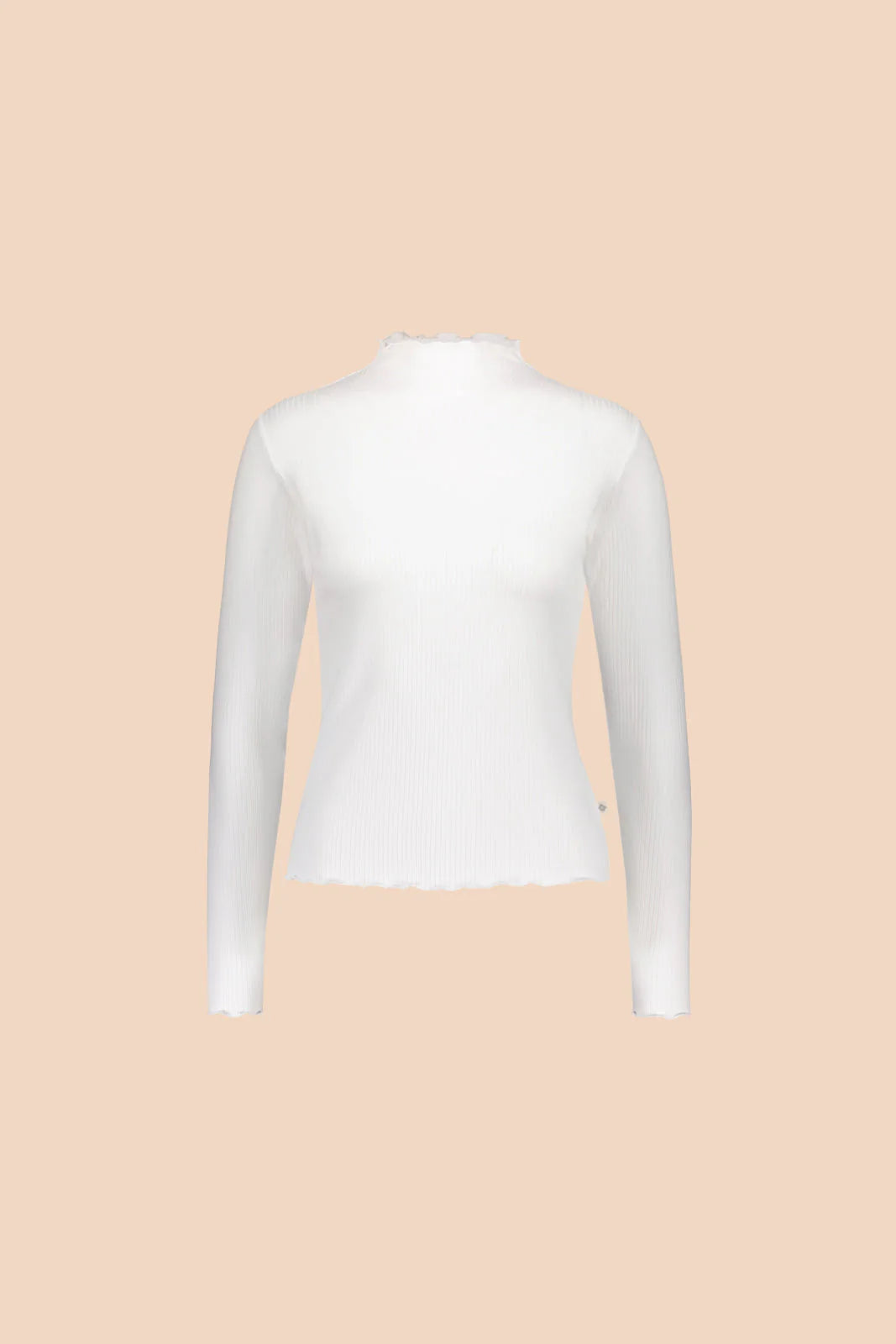 Rib Turtleneck - Offwhite