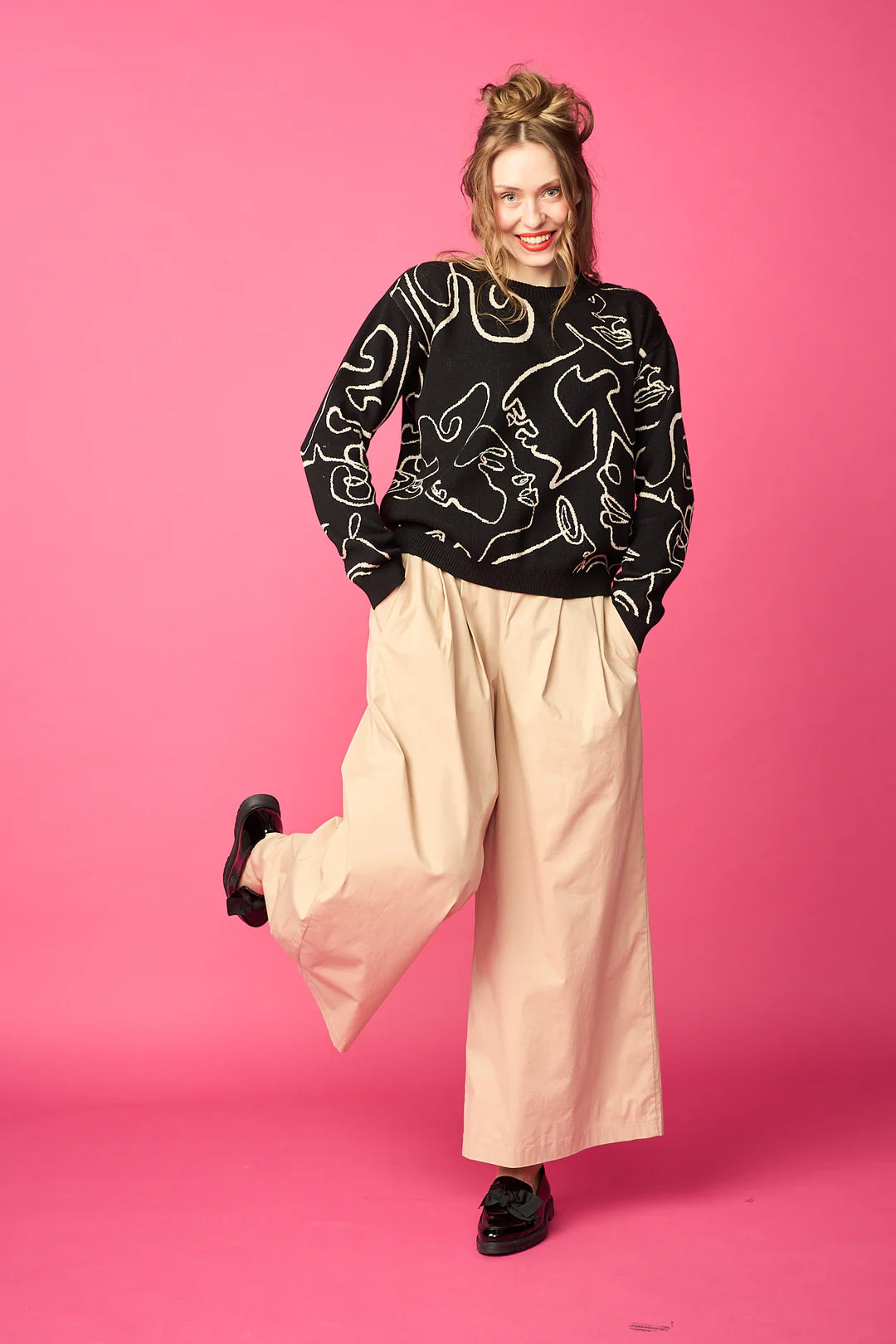 O-Neck Sweater - Lipstick