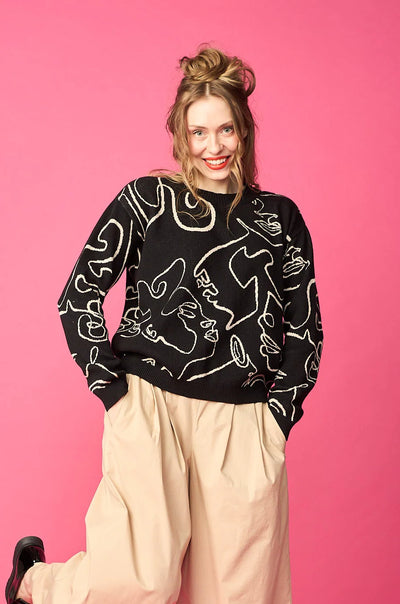 O-Neck Sweater - Lipstick