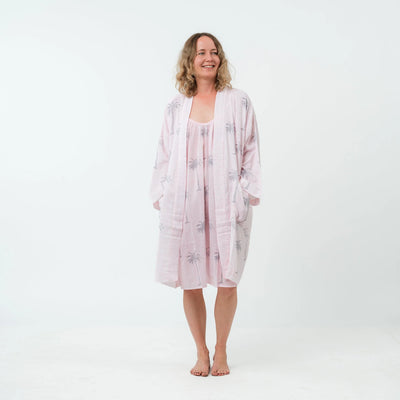 Kimono - Pink Palm