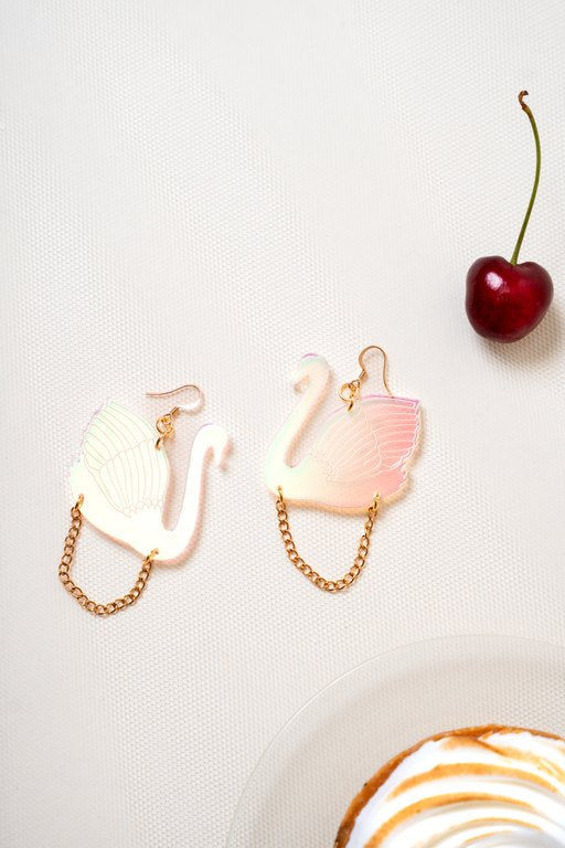 Joutsenet korvikset - Hologram