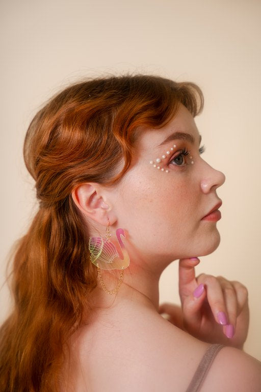 Joutsenet korvikset - Hologram